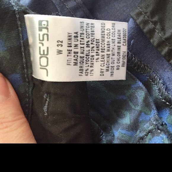 Joe’s Wild Jeans in Midnight Leopard print skinny size 32 - Picture 4 of 8